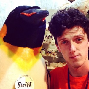 Jonny and a penguin