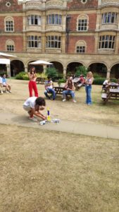 Physics students firing rockets!
