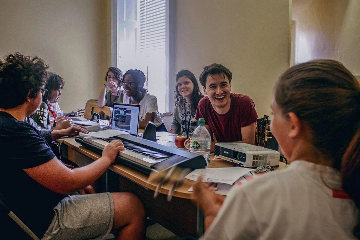 Students in class