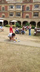 Physics students firing rockets!
